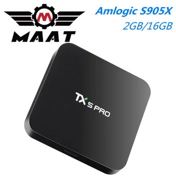 

MAAT TX5 Pro Android 7.1 TV Box 2GB Ram 16GB Rom Amlogic S905X 4K Media Player Quad Core 2.4G/5G Wifi Bluetooth 4.1 Set Top Box