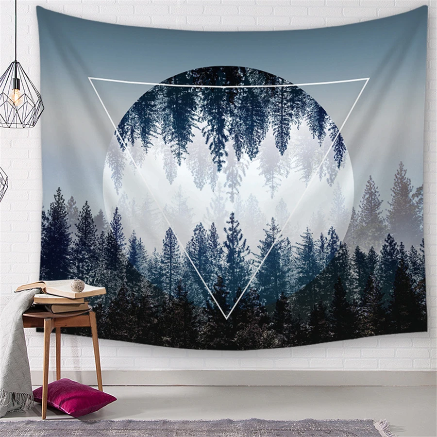 Psychedelic Carpet Foggy Forest Wall Hanging Tapestry Moon Nature Tree Landscape Hippie Boho Decor Wall Blanket Rug Travel Beach
Psychedelic Carpet Foggy Forest Wall Hanging Tapestry Moon Nature Tree Landscape Hippie Boho Decor Wall Blanket Rug Travel Beach