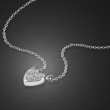 Boho100%925 sterling silver heart Pendant necklace For Girl chain Choker Women jewelry Kolye Bijoux Collares Mujer gargantilha
Boho100%925 sterling silver heart Pendant necklace For Girl chain Choker Women jewelry Kolye Bijoux Collares Mujer gargantilha