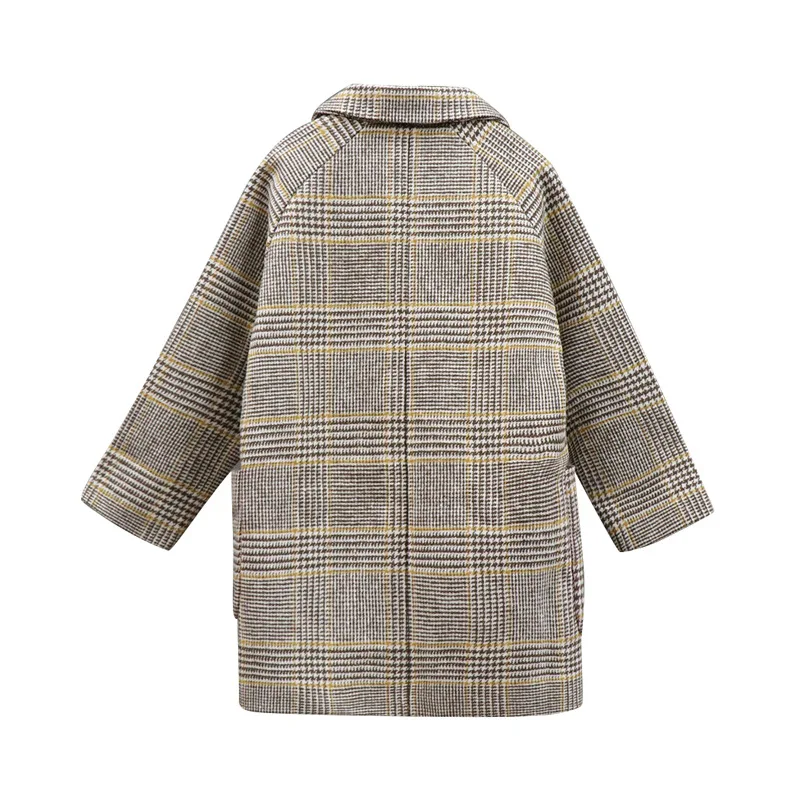 2018 Autumn And Winter New Style Girls Brushed And Thick Coat Tops Big Boy Plaid Trench Coat Mid-length Woolen Jacket
2018 Autumn And Winter New Style Girls Brushed And Thick Coat Tops Big Boy Plaid Trench Coat Mid-length Woolen Jacket