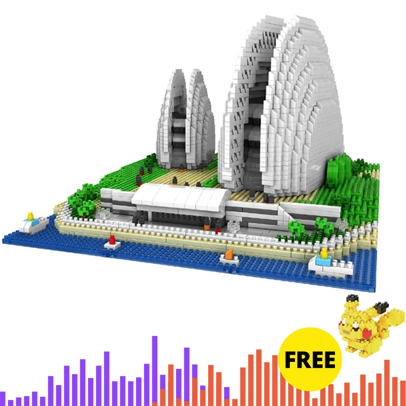 PZX Mini duplo Blocks Popular Luxury World Performing Arts Center Sydney Opera House Architecture City set bricks collect toys
PZX Mini duplo Blocks Popular Luxury World Performing Arts Center Sydney Opera House Architecture City set bricks collect toys