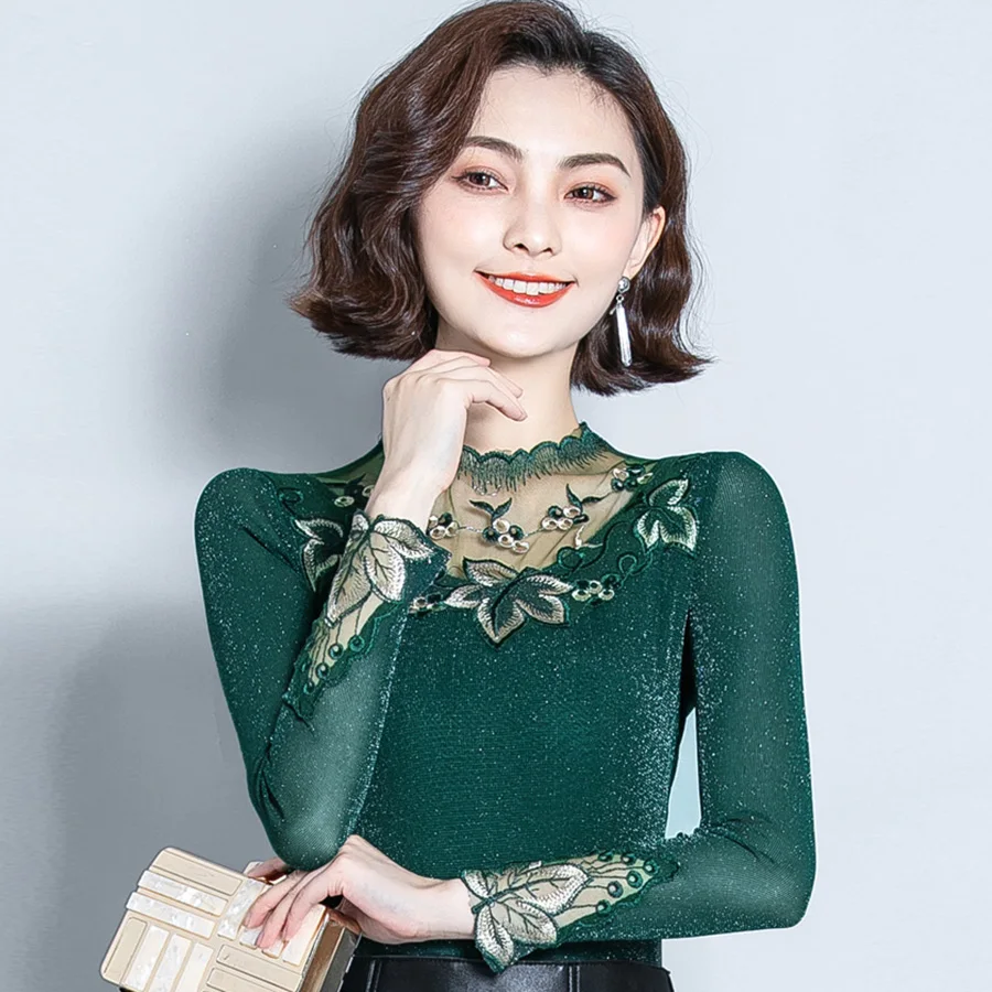 Blouses top 2019 autumn winter long sleeve lace blouse shirt slim stitching plus size bottoming mesh shirt top blusas
Blouses top 2019 autumn winter long sleeve lace blouse shirt slim stitching plus size bottoming mesh shirt top blusas