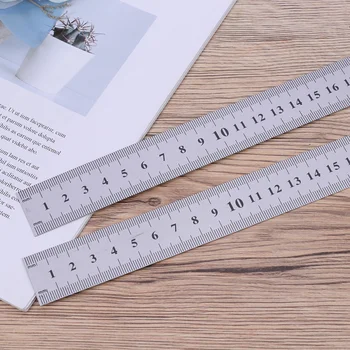 Pack of 10 Stainless Steel Double Scale Measure Ruler Straight Ruler for School Office Home
Pack of 10 Stainless Steel Double Scale Measure Ruler Straight Ruler for School Office Home