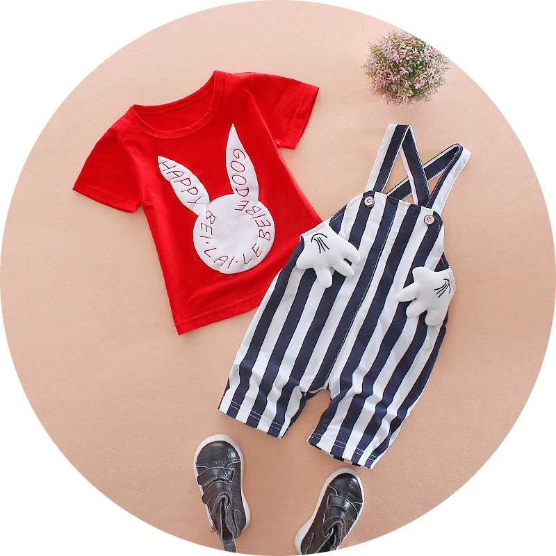 Summer Children Garment Suit Kids Boys Girls Cartoon Striped T Shirt Bib Pants Overalls 2Pcs/sets Baby Infant Casual Clothes SET
Summer Children Garment Suit Kids Boys Girls Cartoon Striped T Shirt Bib Pants Overalls 2Pcs/sets Baby Infant Casual Clothes SET