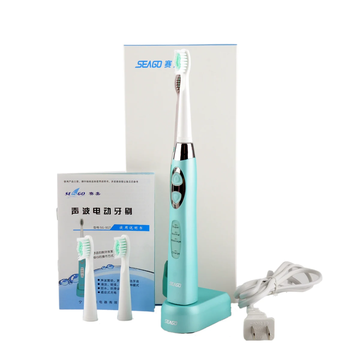 Seago SG-917 Intelligent Electric Toothbrush Sonic Seago Tooth brush Inductive Charging Washable More Effective Cleaning
Seago SG-917 Intelligent Electric Toothbrush Sonic Seago Tooth brush Inductive Charging Washable More Effective Cleaning