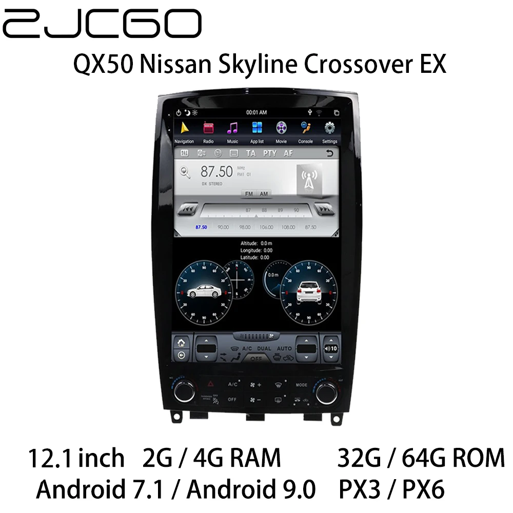 Car Multimedia Player Stereo GPS DVD Radio Navigation Android Screen Monitor for Infiniti QX50 Nissan Skyline Crossover EX
Car Multimedia Player Stereo GPS DVD Radio Navigation Android Screen Monitor for Infiniti QX50 Nissan Skyline Crossover EX