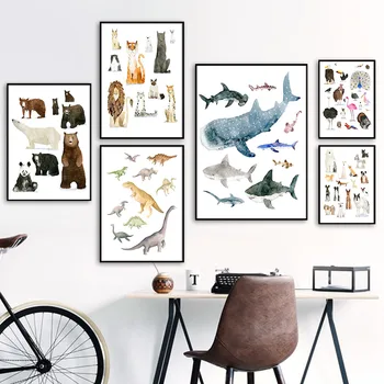Dinosaur Whale Tiger Lion Bear Eagle Wall Art Canvas Painting Nordic Posters And Prints Animal Wall Pictures For Kid Room Decor
Dinosaur Whale Tiger Lion Bear Eagle Wall Art Canvas Painting Nordic Posters And Prints Animal Wall Pictures For Kid Room Decor