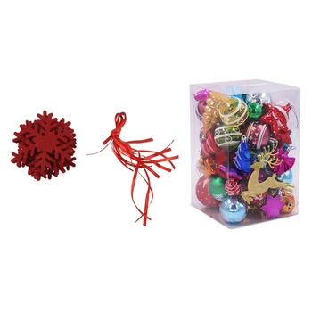 10Pcs Snowflake Felt Christmas Tree Decorations Decorative Hanging Craft Red & 1 Set Christmas Tree Creative Decorations Balls B
10Pcs Snowflake Felt Christmas Tree Decorations Decorative Hanging Craft Red & 1 Set Christmas Tree Creative Decorations Balls B