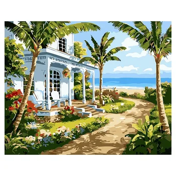 Paint By Numbers for Adults and Kids DIY Oil Painting Gift Kits Pre-Printed Canvas Art Home Decoration-Seaside House
Paint By Numbers for Adults and Kids DIY Oil Painting Gift Kits Pre-Printed Canvas Art Home Decoration-Seaside House