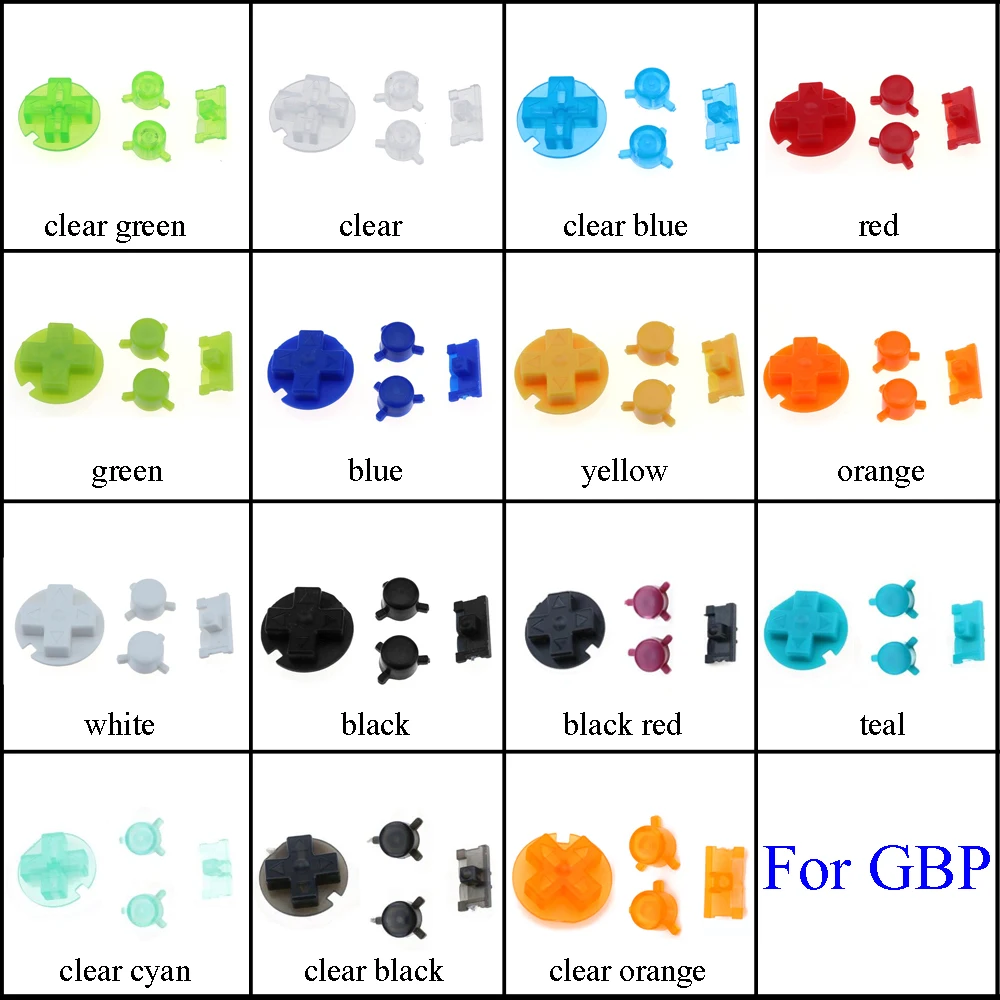 YuXi Colorful Replacement Buttons Set Replacement For Gameboy Pocket GBP On Off Button AB Buttons D Pads Power Buttons
YuXi Colorful Replacement Buttons Set Replacement For Gameboy Pocket GBP On Off Button AB Buttons D Pads Power Buttons