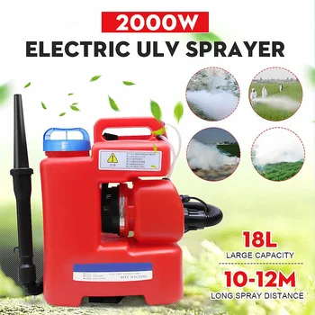 AC 220V 2000W 18L Electric ULV Fogger Sprayer Mosquito Killer Disinfection Machine Insecticide Atomizer Fight Drugs Sterilizer
AC 220V 2000W 18L Electric ULV Fogger Sprayer Mosquito Killer Disinfection Machine Insecticide Atomizer Fight Drugs Sterilizer
