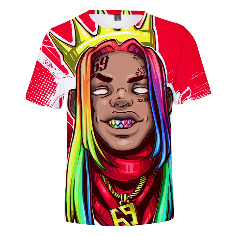 Popular 6IX9INE 3D Casual Tees Autumn Summer New Fashion Men and Women Comfort T-Shirt Top Star 6IX9INE3D Short Sleeve
Popular 6IX9INE 3D Casual Tees Autumn Summer New Fashion Men and Women Comfort T-Shirt Top Star 6IX9INE3D Short Sleeve