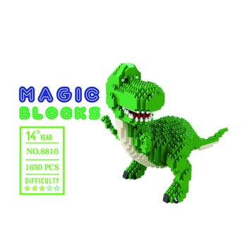 Funny cartoon green dinosaur micro diamond block education toy story building bricks Tyrannosaurus Rex nanobrick children gift
Funny cartoon green dinosaur micro diamond block education toy story building bricks Tyrannosaurus Rex nanobrick children gift