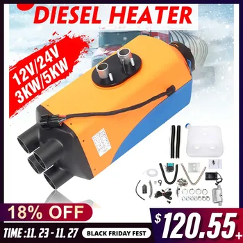Car Heater 12V/24V 3KW/5KW Diesel Air Parking Heater with Remote Control LCD Monitor Silencer 4 Holes Heating For Trucks RV Boat
Car Heater 12V/24V 3KW/5KW Diesel Air Parking Heater with Remote Control LCD Monitor Silencer 4 Holes Heating For Trucks RV Boat