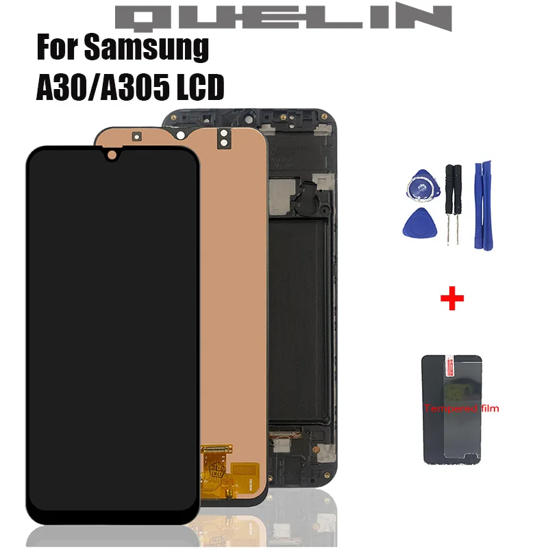 6.4'' Display For Samsung galaxy A30 A305/DS A305F A305FD A305A LCD Touch Screen Digitizer Assembly For Samsung A30 lcd Frame
6.4'' Display For Samsung galaxy A30 A305/DS A305F A305FD A305A LCD Touch Screen Digitizer Assembly For Samsung A30 lcd Frame