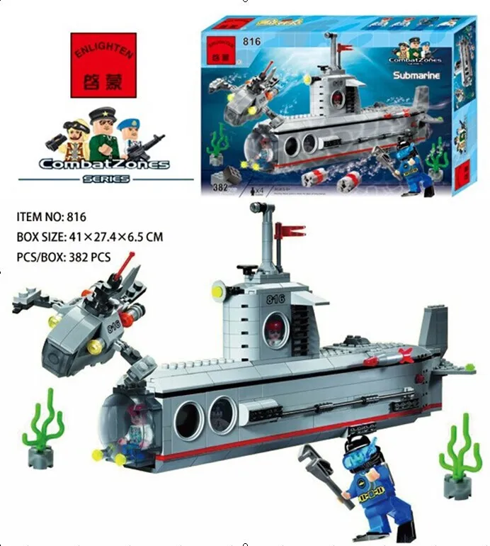 ENLIGHTEN Educational Assembled Building Blocks Military Environment Doll Toy Soldier ENLIGHTEN 816 Submarine
ENLIGHTEN Educational Assembled Building Blocks Military Environment Doll Toy Soldier ENLIGHTEN 816 Submarine