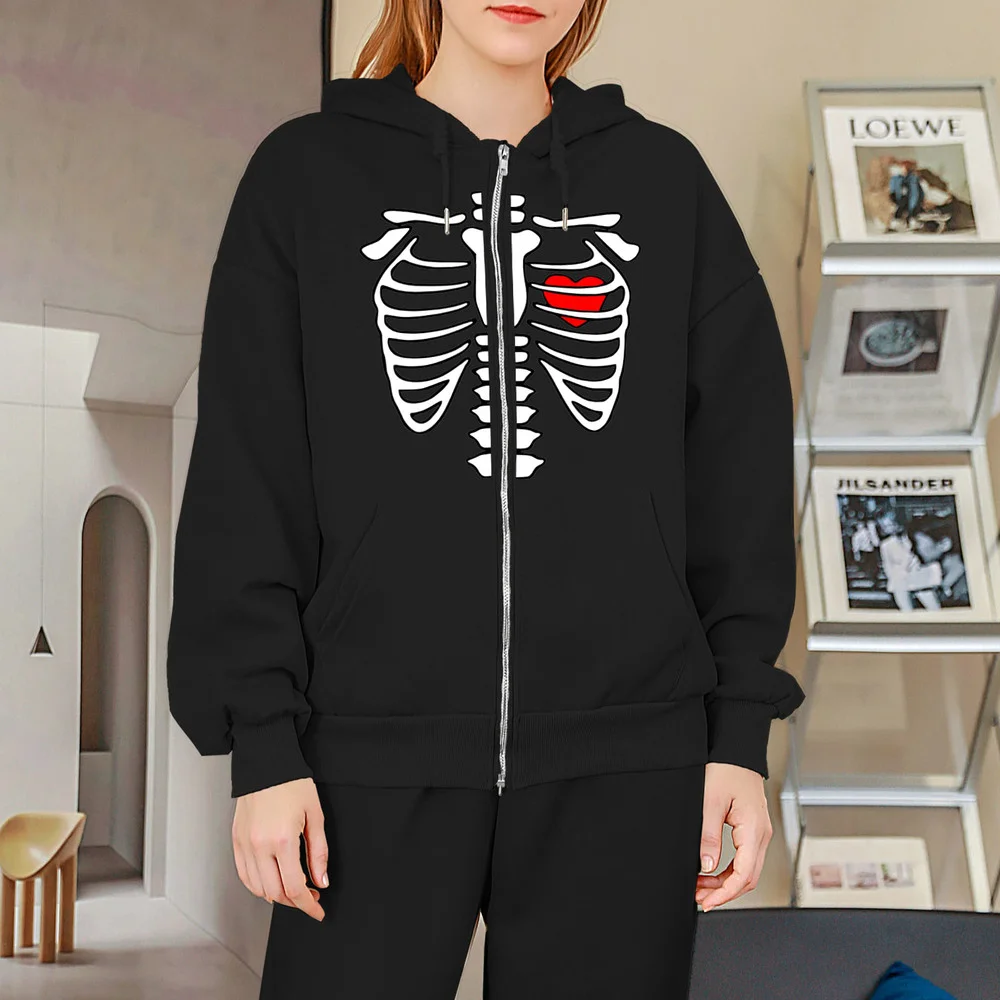 Streetwear Y2K Aesthetic Hoodie Skeleton Grunge Goth Hoodie Black Hippie Zip Up Oversized Hoodies Autumn Winter Zip Jacket
Streetwear Y2K Aesthetic Hoodie Skeleton Grunge Goth Hoodie Black Hippie Zip Up Oversized Hoodies Autumn Winter Zip Jacket