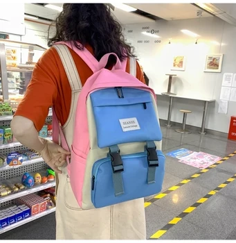 Women New Oxford Backpack for Teenage Girls Shoulder Bags Sweet Cute Preppy Style Travel Backpacks Casual School Students 1p66
Women New Oxford Backpack for Teenage Girls Shoulder Bags Sweet Cute Preppy Style Travel Backpacks Casual School Students 1p66