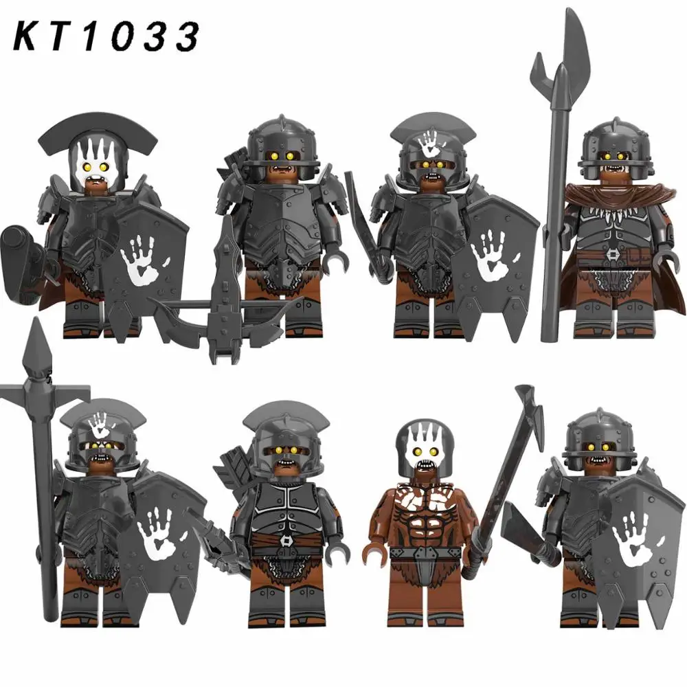 4pcs-8pcs compatible Legoingly Lord of the Rings Series Arms Steel priest Strong orc blocks Assemble toy Children gift diymodel
4pcs-8pcs compatible Legoingly Lord of the Rings Series Arms Steel priest Strong orc blocks Assemble toy Children gift diymodel