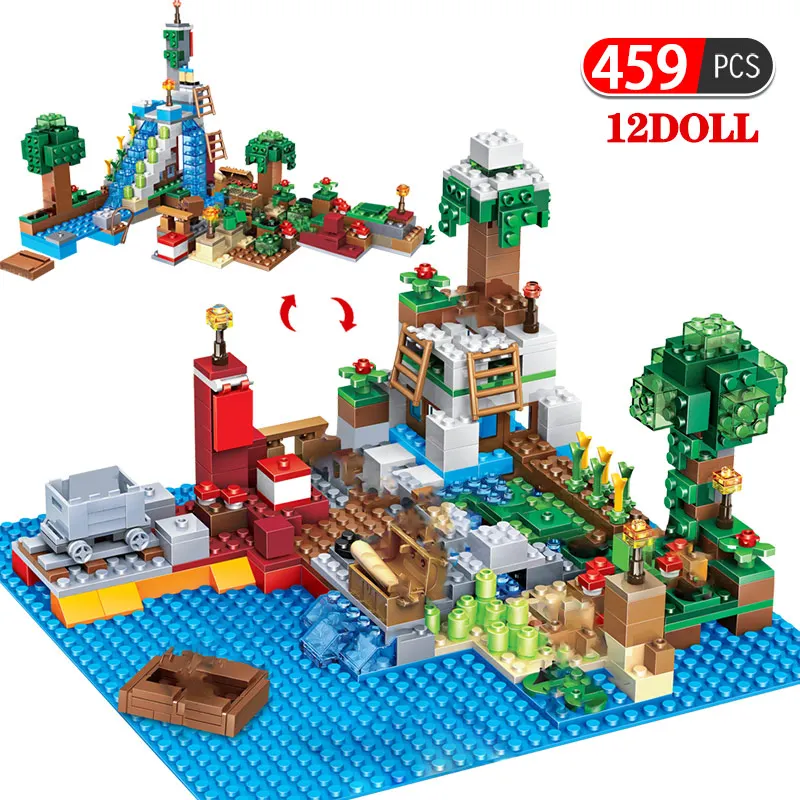 My World Village Waterfall Building Blocks Toy Compatible Legoed City Minecrafd Snow Mountain Figures DIY Bricks Toys For Kids
My World Village Waterfall Building Blocks Toy Compatible Legoed City Minecrafd Snow Mountain Figures DIY Bricks Toys For Kids