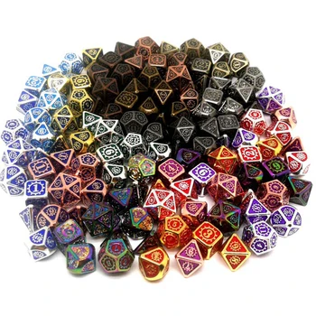 7pcs Set Zinc Alloy Metal Dice Set Polyhedral Dice Set RPG Dice Set For Role Playing Board Games 
7pcs Set Zinc Alloy Metal Dice Set Polyhedral Dice Set RPG Dice Set For Role Playing Board Games