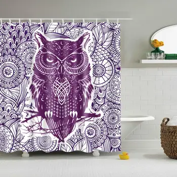 Waterproof Thicken Polyester 3D Shower Curtain Purple Owl Mildew Proof Bath Tub Curtain with 12 pcs Hooks
Waterproof Thicken Polyester 3D Shower Curtain Purple Owl Mildew Proof Bath Tub Curtain with 12 pcs Hooks