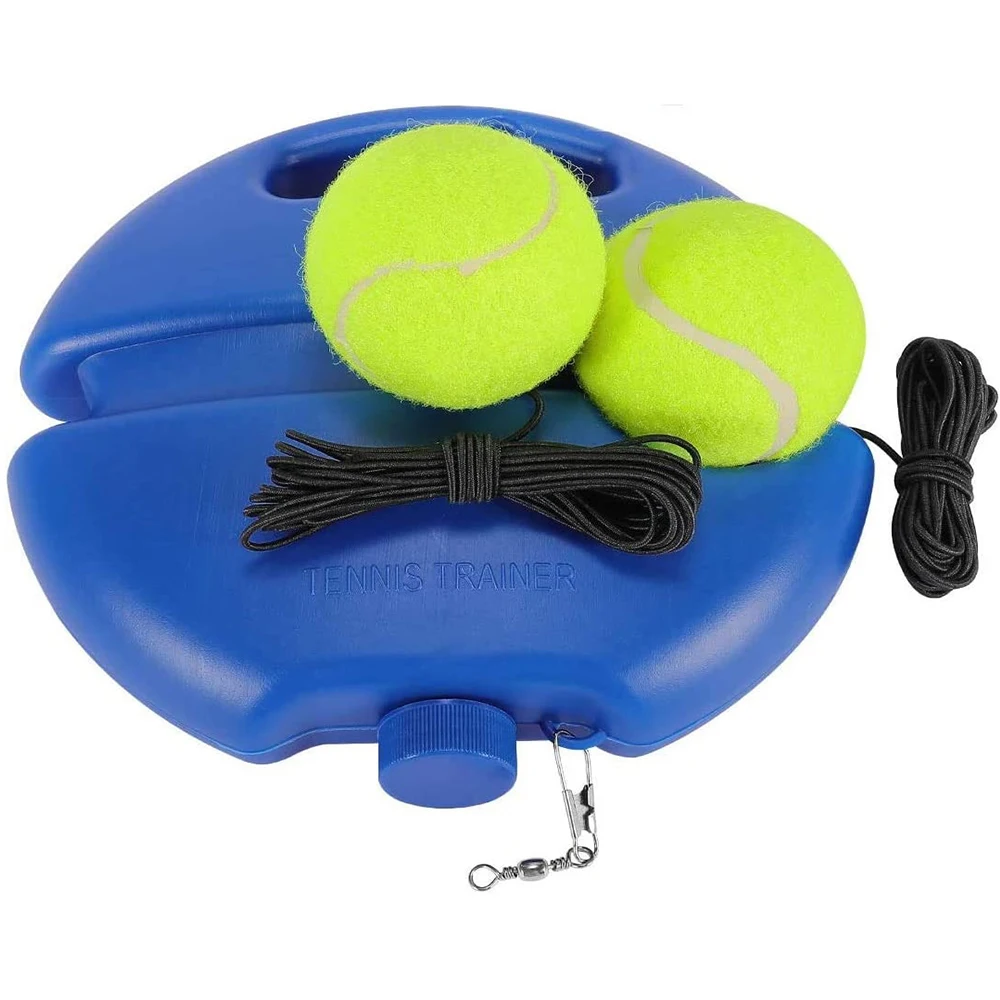 Tennis Trainer Rebound Ball for Self Practice Portable Solo Tennis Baseboard with 2 String Balls and Elastic Ropes for Beginners 
Tennis Trainer Rebound Ball for Self Practice Portable Solo Tennis Baseboard with 2 String Balls and Elastic Ropes for Beginners