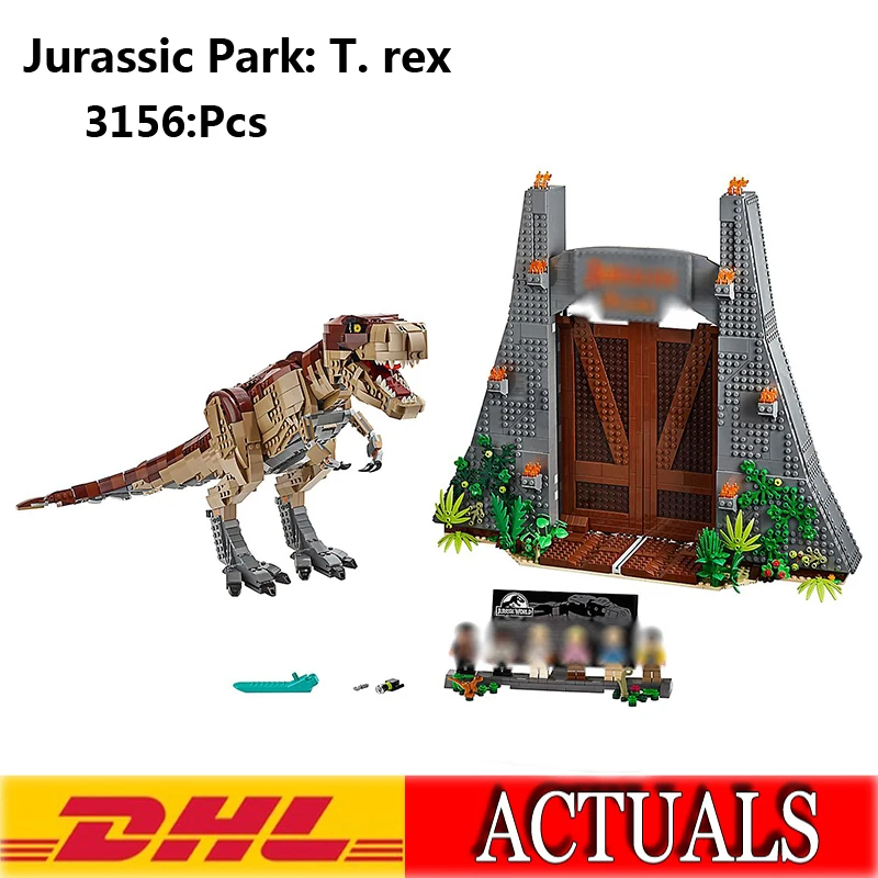 2020 New 3156Pcs Movie series Jurassic Dinosaur World Park T. rex Model Building Kits Blocks Bricks boy Christmas Toy Gift 75936
2020 New 3156Pcs Movie series Jurassic Dinosaur World Park T. rex Model Building Kits Blocks Bricks boy Christmas Toy Gift 75936