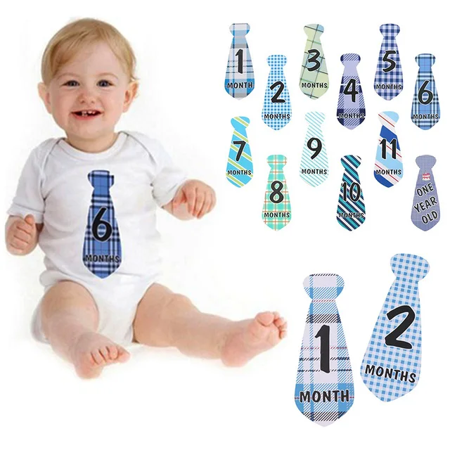 Baby Memorial Tie Digital Month Stickers Monthly Milestone Belly Necktie Sticker 0-12 Months Birthday Party Decorations For kids
Baby Memorial Tie Digital Month Stickers Monthly Milestone Belly Necktie Sticker 0-12 Months Birthday Party Decorations For kids