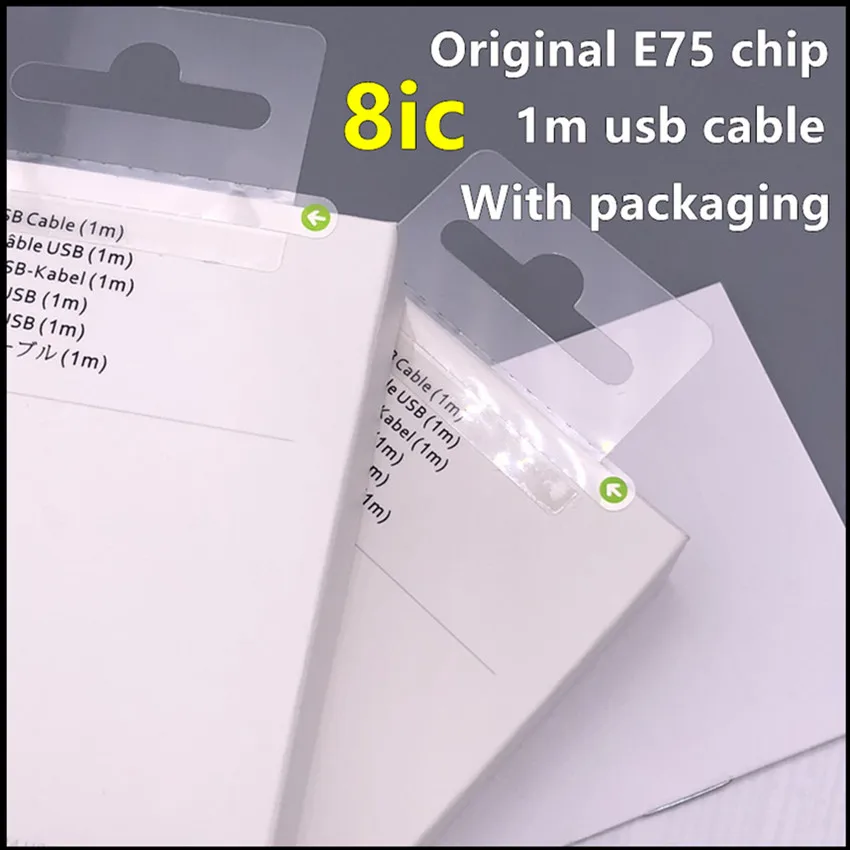 100pcs/lot 100% Original 1m/3ft 8ic E75 Chip Data USB charging cable for Foxconn iX XS MAX 8 7 6 Charge cable With packaging
100pcs/lot 100% Original 1m/3ft 8ic E75 Chip Data USB charging cable for Foxconn iX XS MAX 8 7 6 Charge cable With packaging