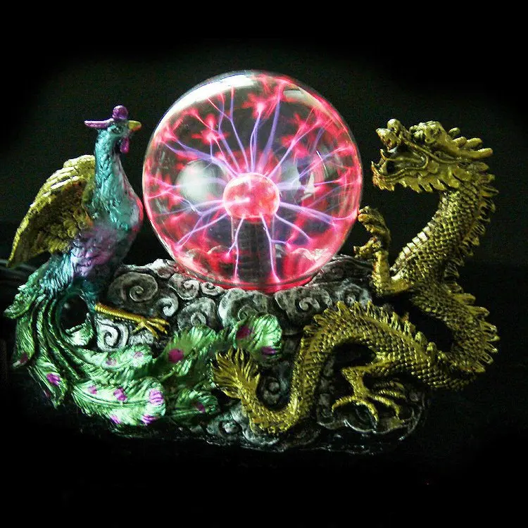 Thunder Plasma Ball Light Electrostatic Induction Creative Crystal Dragon Phoenix Auspicious Sculpture Decorative Magic Lighting
Thunder Plasma Ball Light Electrostatic Induction Creative Crystal Dragon Phoenix Auspicious Sculpture Decorative Magic Lighting