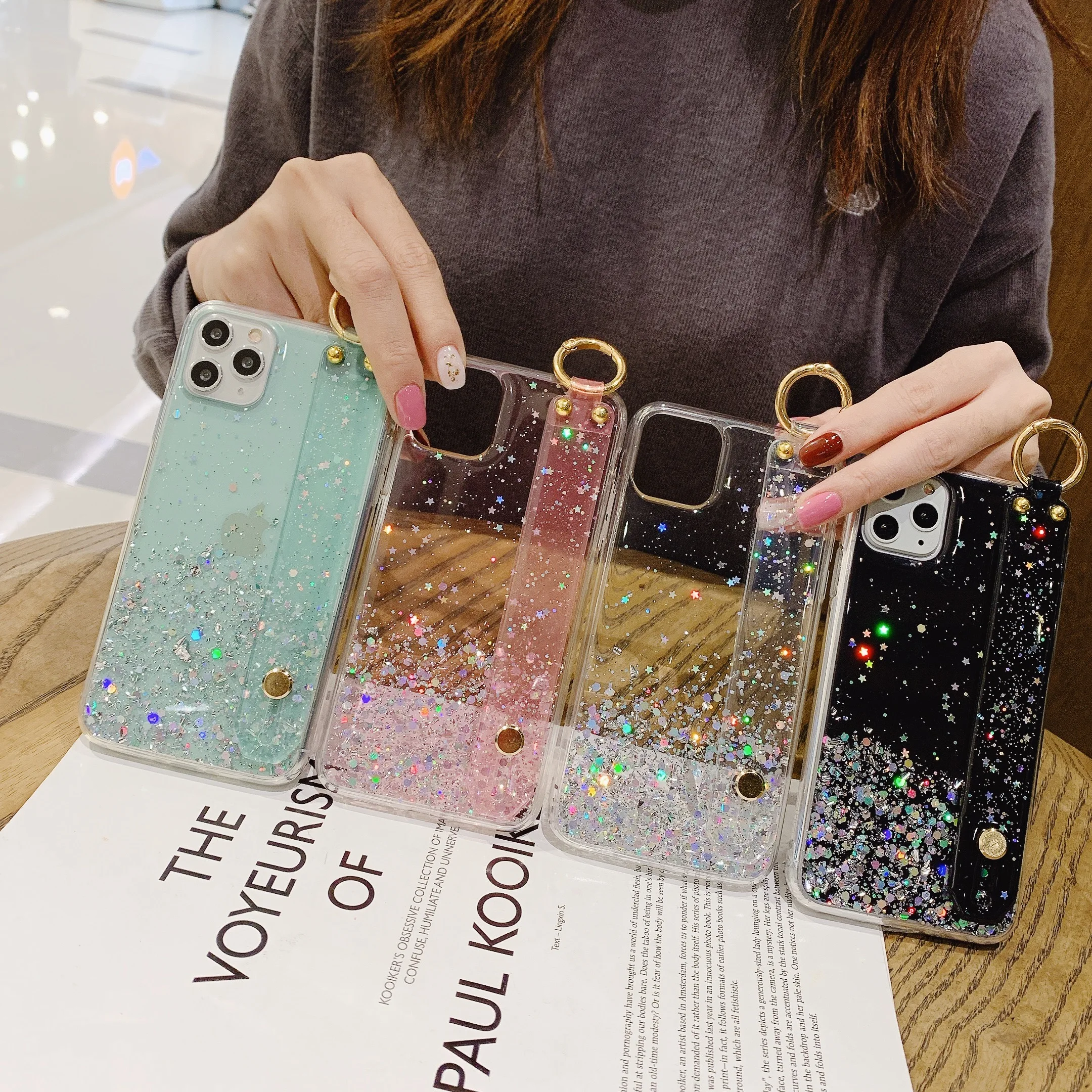 Блестящий желеобразный мягкий чехол для iPhone 11 12 Pro Max XR 6 6S 7 8 plus X XS блестящий с
