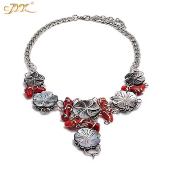 JYX Amazing Flower Coral Natural Mother of Pearl Shell Necklace 25-35mm pearl necklaces black shell 19" elegant style women
JYX Amazing Flower Coral Natural Mother of Pearl Shell Necklace 25-35mm pearl necklaces black shell 19" elegant style women