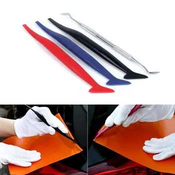 4 Pcs Car Vinyl Wrap Tool Carbon Fiber Film Micro Squeegee Car Stickers Scraper Window Tinting for Car Stainless Steel Sets 
4 Pcs Car Vinyl Wrap Tool Carbon Fiber Film Micro Squeegee Car Stickers Scraper Window Tinting for Car Stainless Steel Sets
