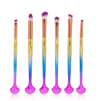 Mermaid Makeup Brushes set 6/10 PCS Foundation Blending Powder Brush Eyeshadow Contour Concealer Blush pincel sereia maquiagem
Mermaid Makeup Brushes set 6/10 PCS Foundation Blending Powder Brush Eyeshadow Contour Concealer Blush pincel sereia maquiagem