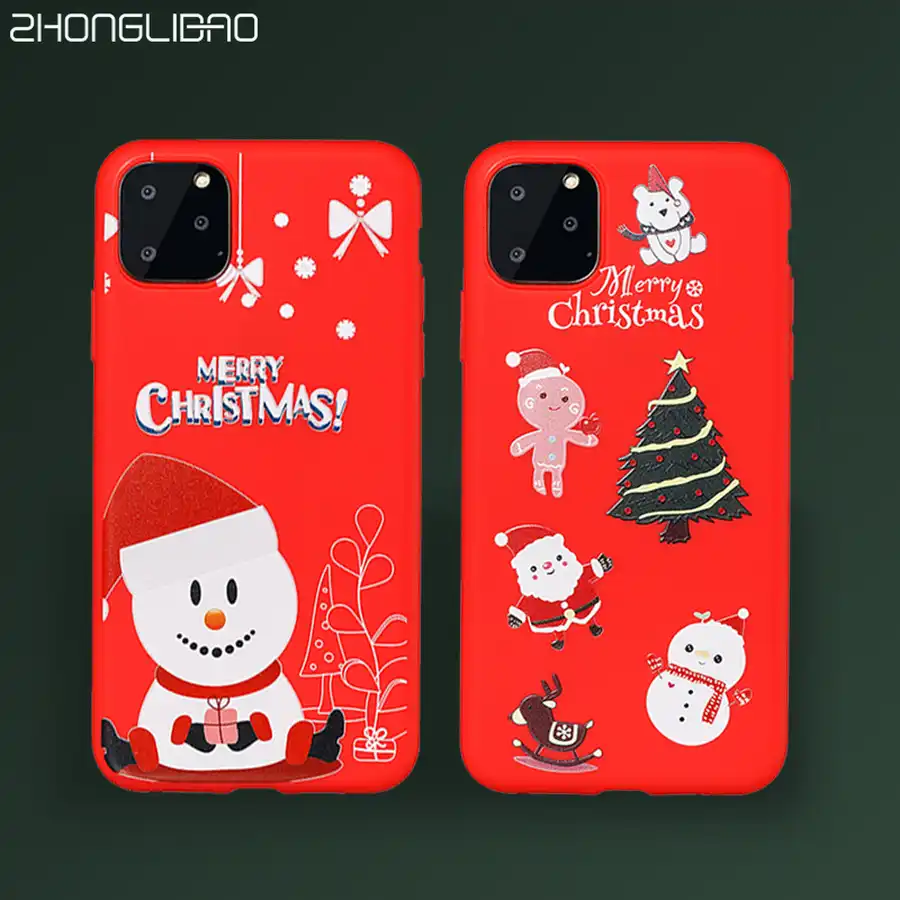 cute new year merry christmas for iphone 11 phone case for