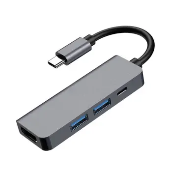 4 in 1 Type-c to HDMI-Adapter 2 USB 3.0 Ports High-Definition 4K HDMI / PD Ports Hub
4 in 1 Type-c to HDMI-Adapter 2 USB 3.0 Ports High-Definition 4K HDMI / PD Ports Hub