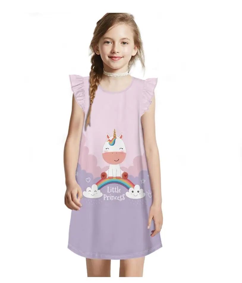 Princess Rainbow Unicorn Summer Dress Princess Rainbow Unicorn Summer Dress