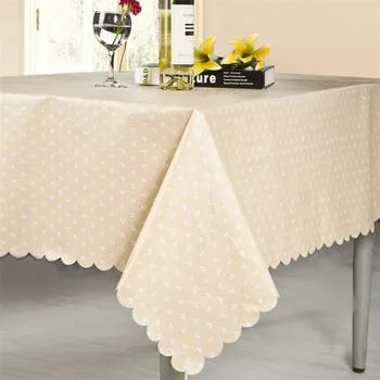Printed Yellow PVC Household Tablecloth Rectangular Tea Table Cover Desk Cloth With Wavy Edge Waterproof Table Cloths 3 Colors 
Printed Yellow PVC Household Tablecloth Rectangular Tea Table Cover Desk Cloth With Wavy Edge Waterproof Table Cloths 3 Colors