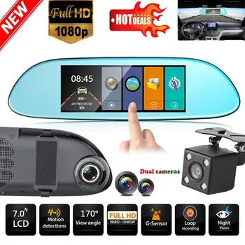 Anytek T80 Car DVR Camera 7 Inch Video Rear Mirror View HD Loop Recording Dash Cam Recorder Registrars With Rear View Camera
Anytek T80 Car DVR Camera 7 Inch Video Rear Mirror View HD Loop Recording Dash Cam Recorder Registrars With Rear View Camera
