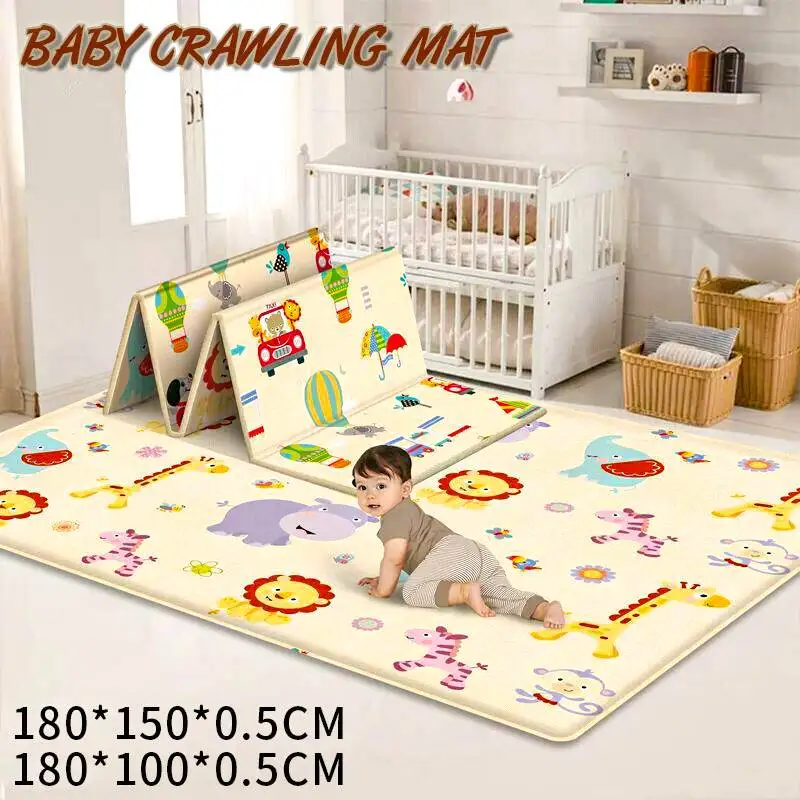 180X150X0.5cm Portable Foldable Cartoon Children Crawling Mat Double-sided Thickened Baby Indoor Outdoor Crawling Pad Play Mat
180X150X0.5cm Portable Foldable Cartoon Children Crawling Mat Double-sided Thickened Baby Indoor Outdoor Crawling Pad Play Mat
