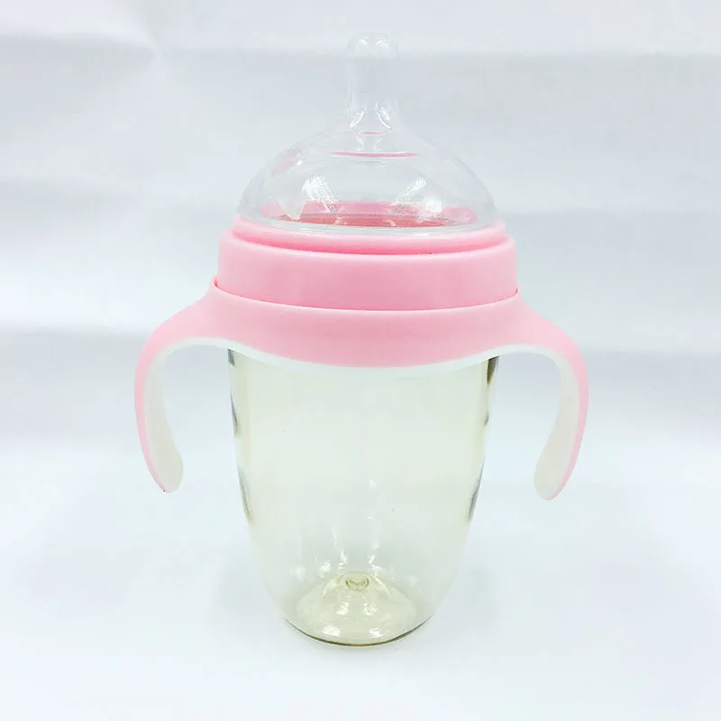 Wide Aperture PPSU Baby Feeding Bottle Wide Mouth with ke me Caliber Plans to Sample OEM Feeding Bottle
Wide Aperture PPSU Baby Feeding Bottle Wide Mouth with ke me Caliber Plans to Sample OEM Feeding Bottle