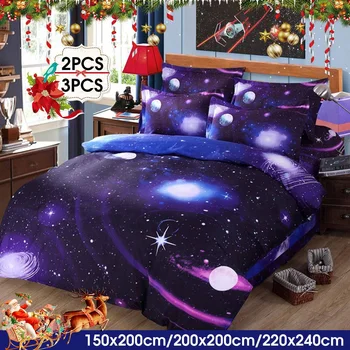 2/3 Pcs 3D Star Bedding Cover Set Polyester Twin/Queens bedding sets Universe Outer Space Themed Bed Linen Winter Home Textile
2/3 Pcs 3D Star Bedding Cover Set Polyester Twin/Queens bedding sets Universe Outer Space Themed Bed Linen Winter Home Textile
