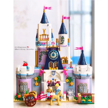 

IN STCOK Compatible 10892 Friends lepining Princess Cinderella's Dream Castle Building Educational Diy Bricks Toys Girls