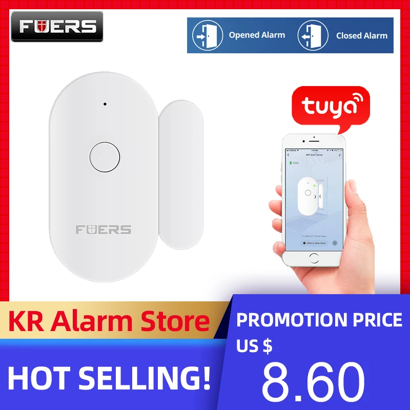 FUERS Wireless WiFi Mini Magnetic Sensor Tuya Smart APP Control Home Safety Protection 2.4GHz New Smart Door Sensor
FUERS Wireless WiFi Mini Magnetic Sensor Tuya Smart APP Control Home Safety Protection 2.4GHz New Smart Door Sensor