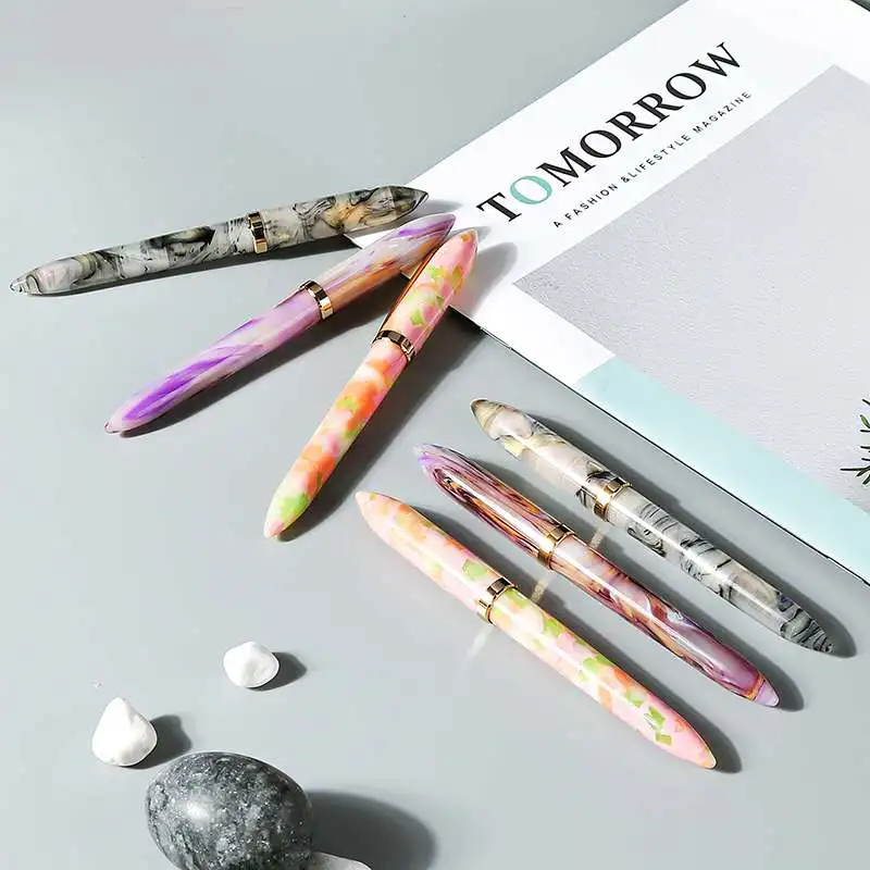 Moonman S1 Acrylic Resin Fountain Pen Metal Extra Fine / Fine Nib 0.38 / 0.5mm Writing Ink Pens Gold Trim with Gift Box Set
Moonman S1 Acrylic Resin Fountain Pen Metal Extra Fine / Fine Nib 0.38 / 0.5mm Writing Ink Pens Gold Trim with Gift Box Set