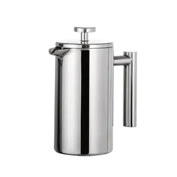 Stainless Steel French Press Coffee Maker Double Walled Cafetiere Insulated Coffee Tea Brewer Pot With Filter Baskets
Stainless Steel French Press Coffee Maker Double Walled Cafetiere Insulated Coffee Tea Brewer Pot With Filter Baskets