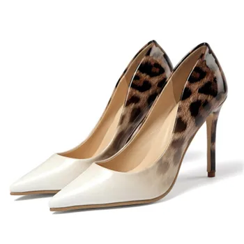 Classic women's shoes personality gradient color pointed toe stiletto large high heels sexy nightclub leopard print
Classic women's shoes personality gradient color pointed toe stiletto large high heels sexy nightclub leopard print