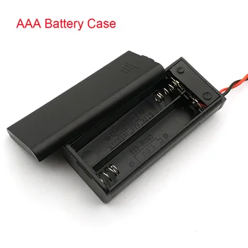 1Pcs AAA Battery Holder Case Box With Leads With ON/OFF Switch Cover 2 Slot Standard Battery Container
1Pcs AAA Battery Holder Case Box With Leads With ON/OFF Switch Cover 2 Slot Standard Battery Container