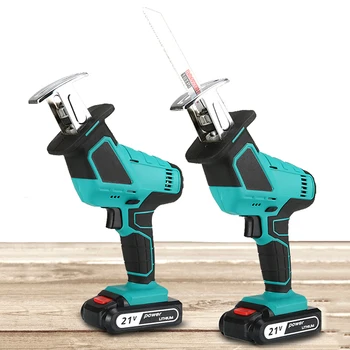 21V Cordless Reciprocating Saw Adjustable Speed Chain Saw Wood Metal PVC Pipe Cutting Woodwork Tool Reciprocat Saw Electric Tool
21V Cordless Reciprocating Saw Adjustable Speed Chain Saw Wood Metal PVC Pipe Cutting Woodwork Tool Reciprocat Saw Electric Tool
